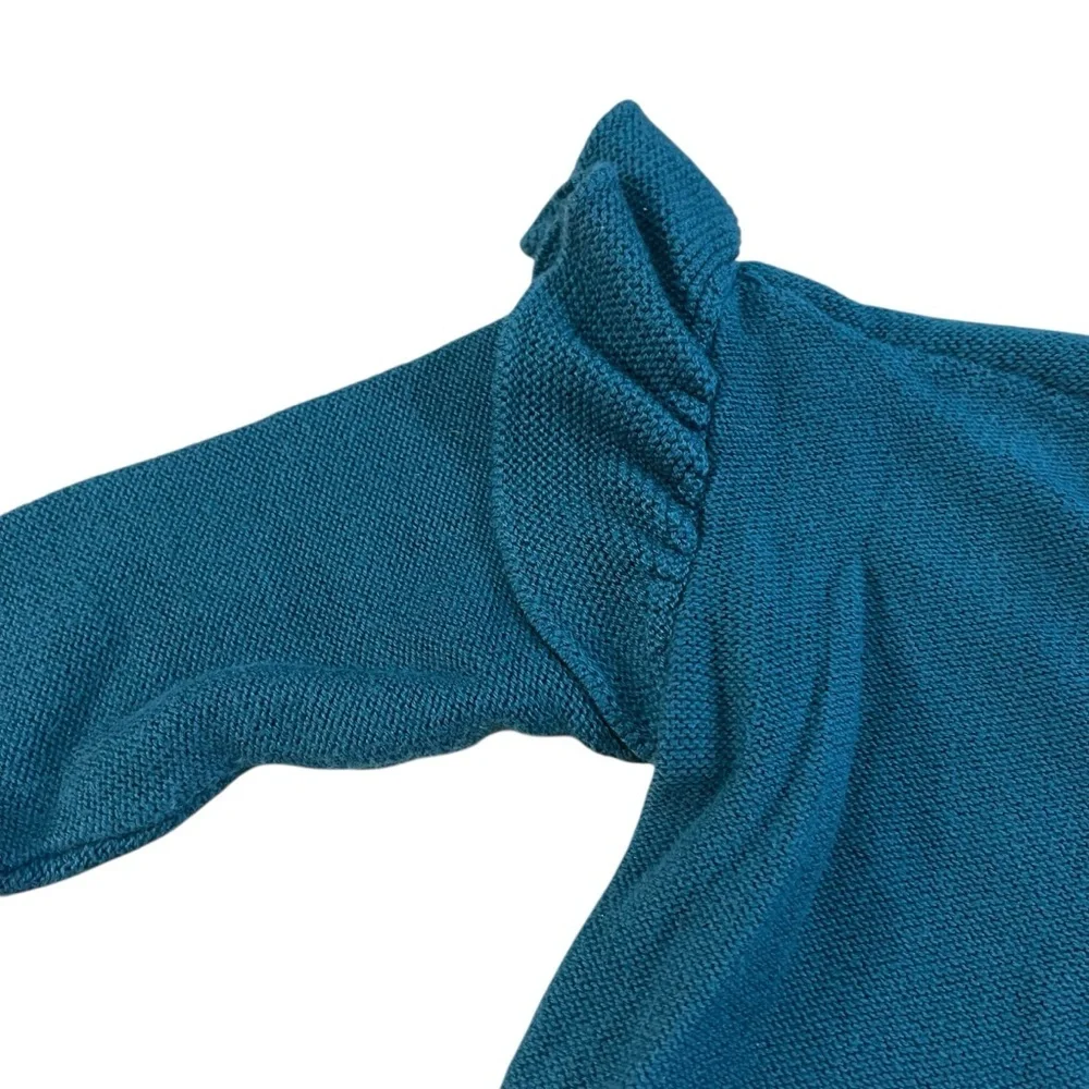 Tea Teal Cardigan Sweater Size 12-18 months